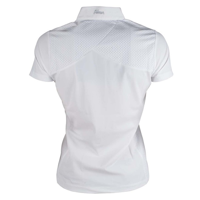 POLO PER EQUITAZIONE ADINA BIANCA Donna, Manica Corta 